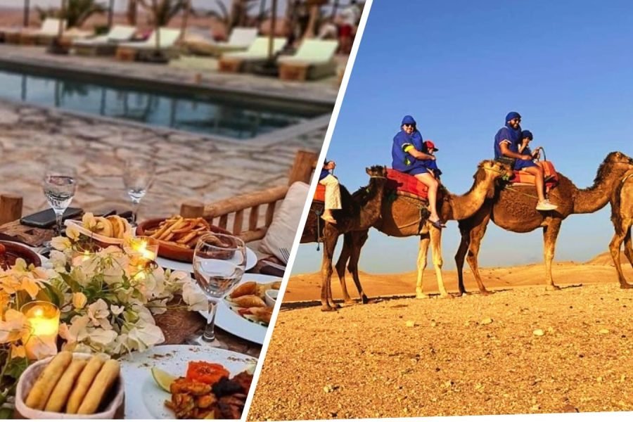 Lunch and Camel ride in the Agafay desert